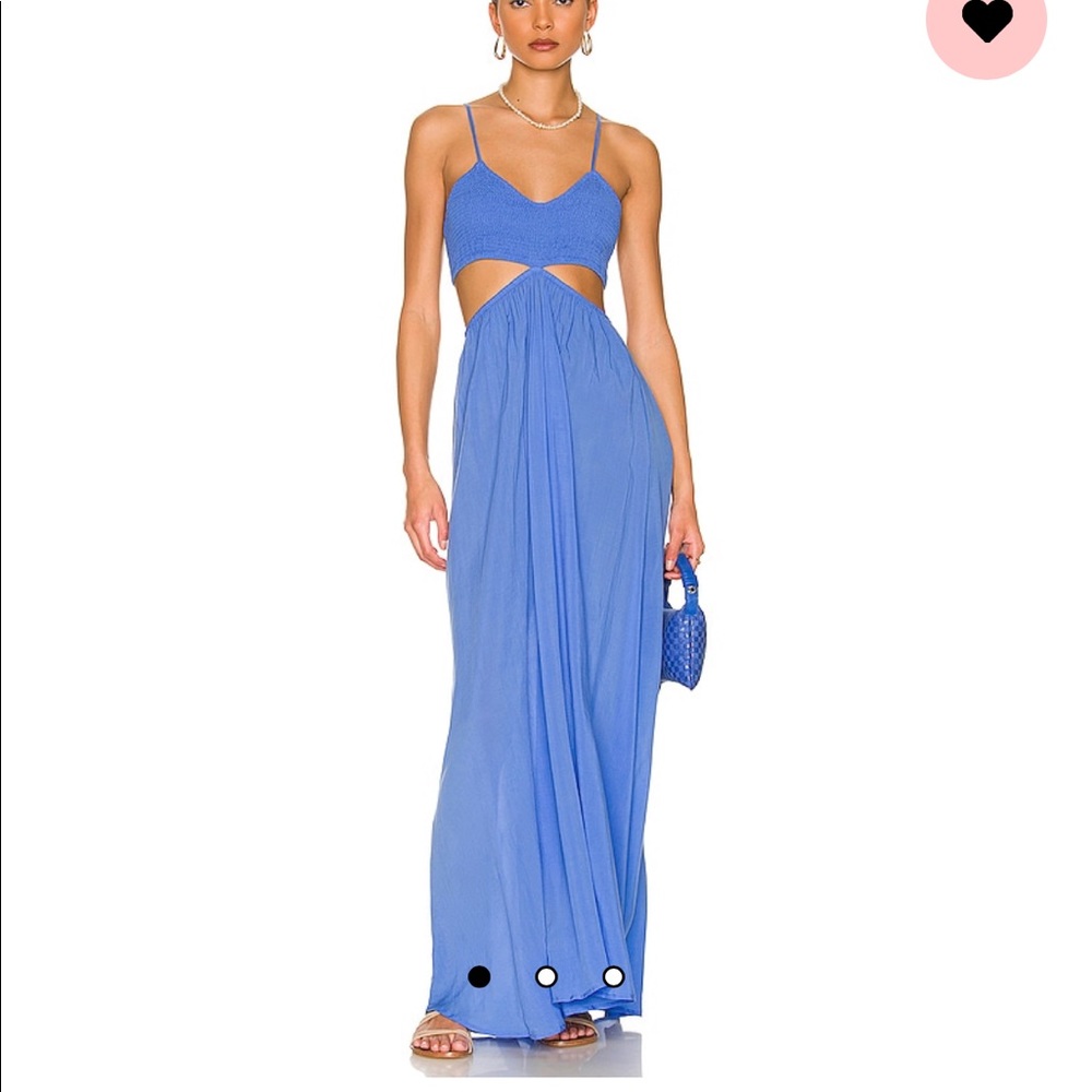 Indah Innocence Cutaway Maxi Dress in Iris